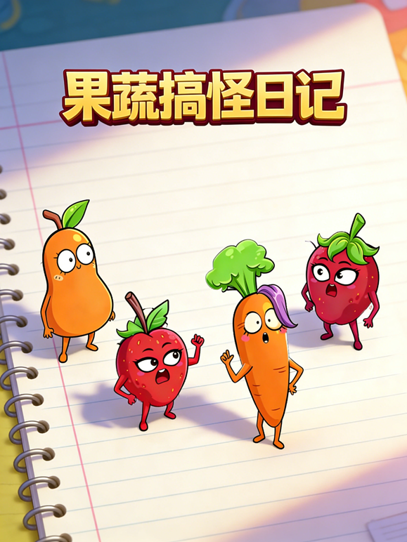 果蔬搞怪日记封面图
