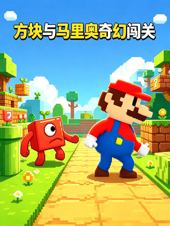 方块与马里奥奇幻闯关封面图