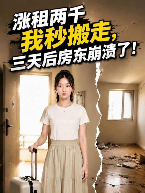 涨租两千我秒搬走三天后房东崩溃了封面图
